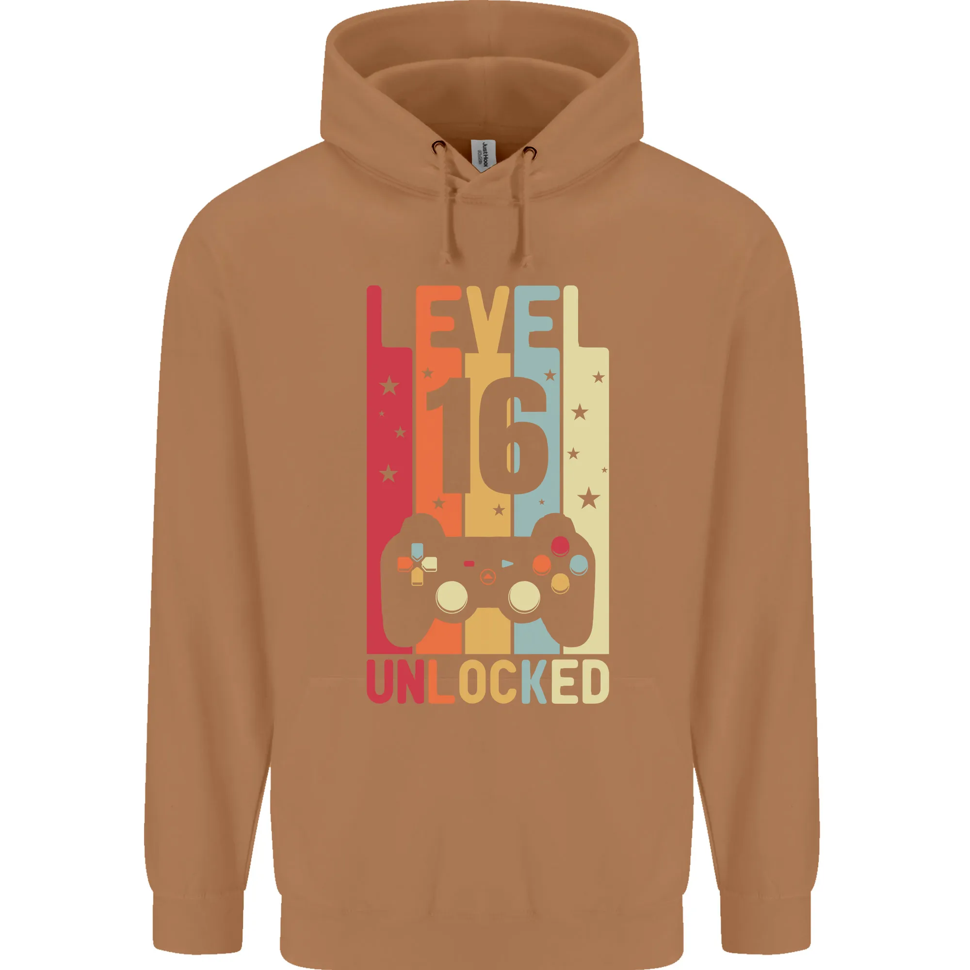 16th Birthday 16 Year Old Level Up Gaming Mens 80% Cotton Hoodie