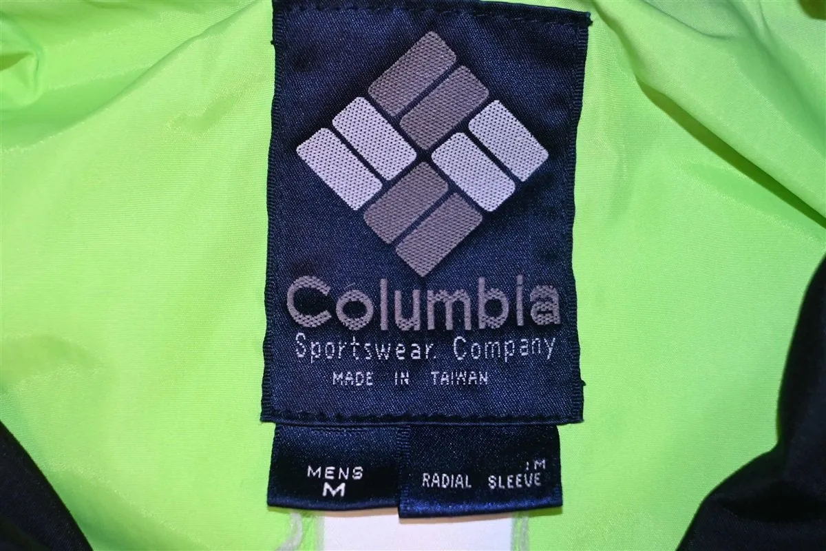 90s Columbia Vamoose Radial Sleeve Neon Jacket Medium