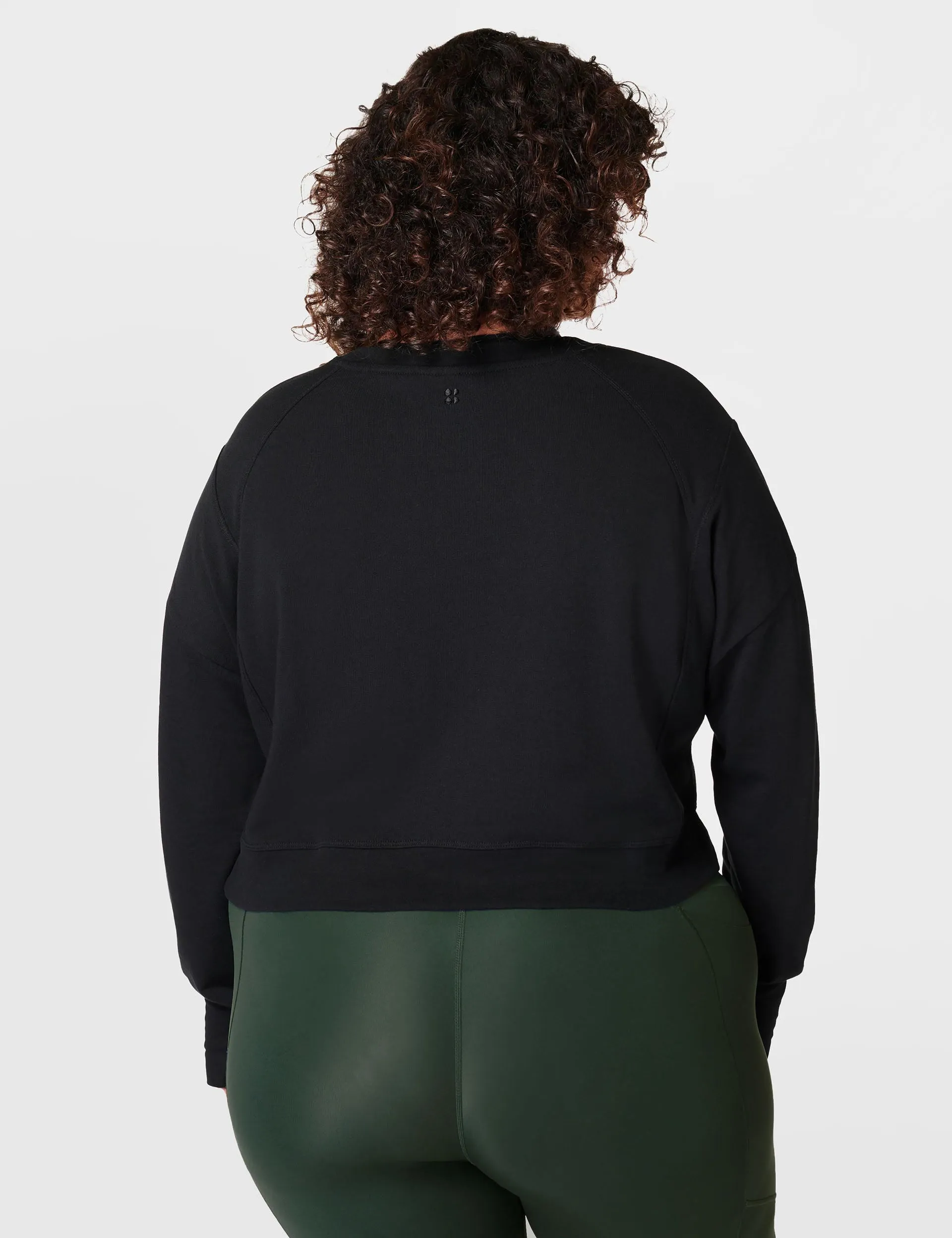 After Class Crop Sweatshirt - Black