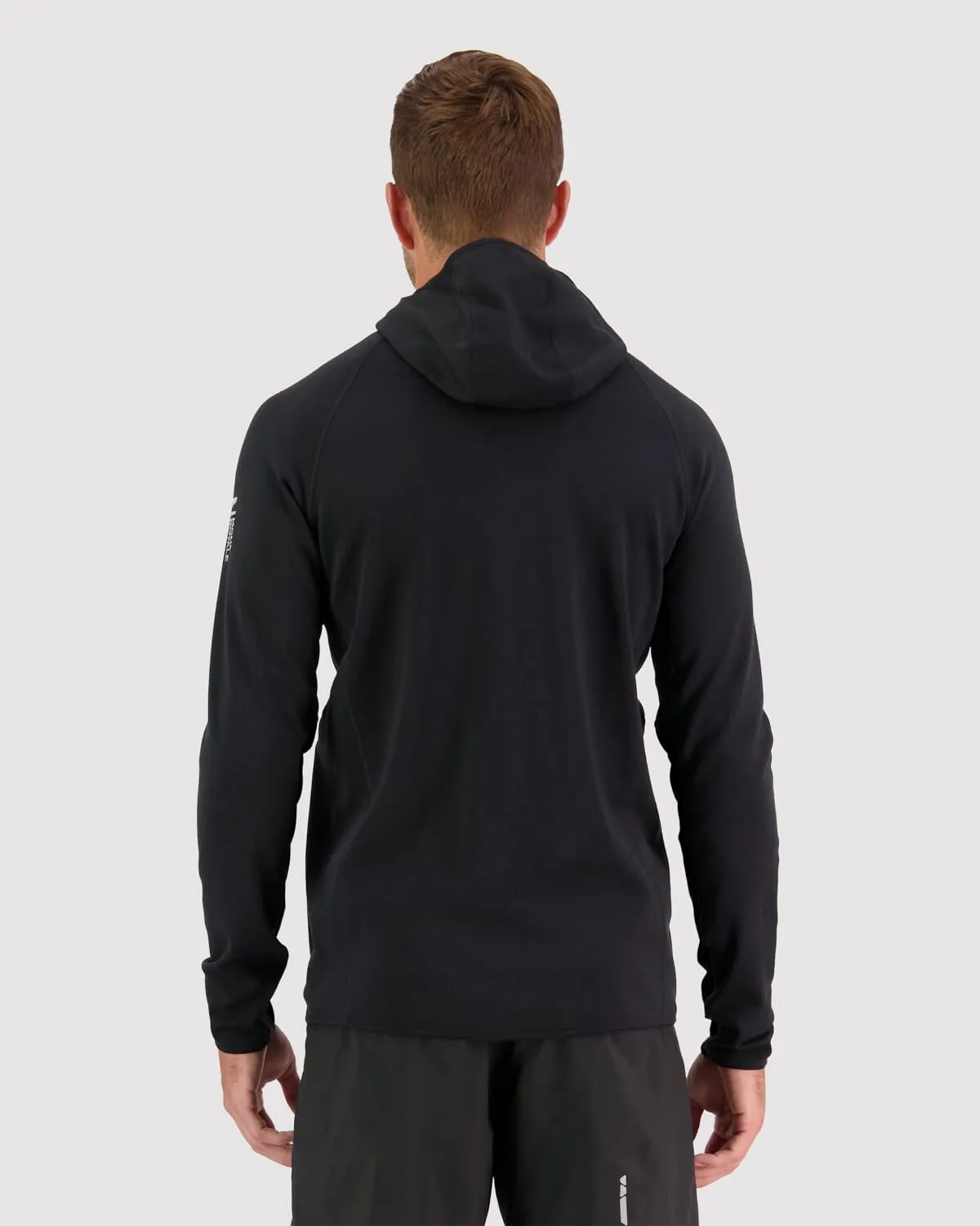 Approach Merino Gridlock Hood - Black