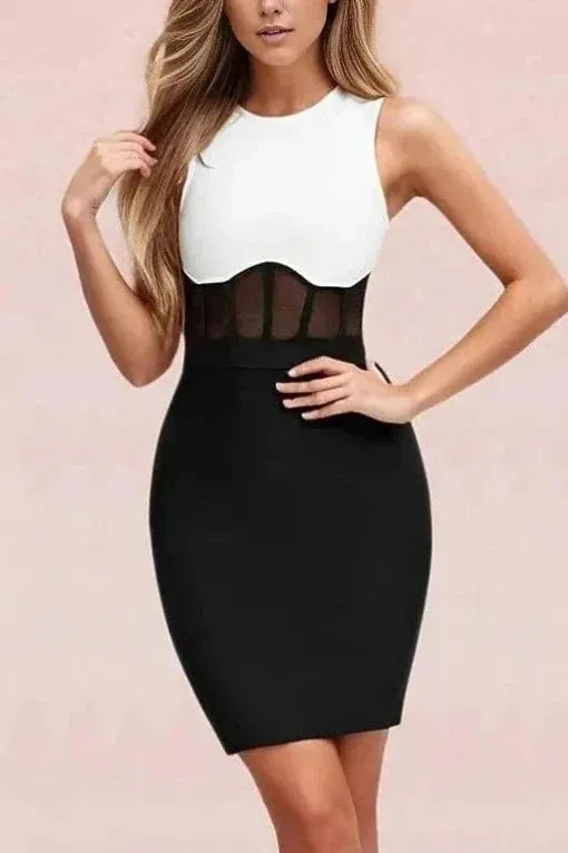 Audrey Bandage Dress - Classic Black