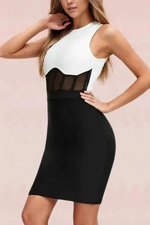 Audrey Bandage Dress - Classic Black