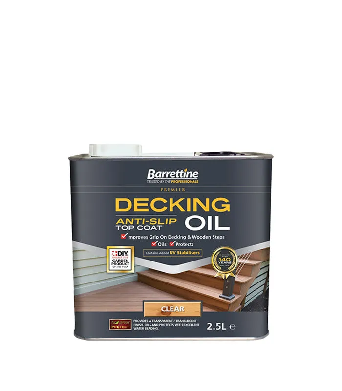 Barrettine Anti Slip Decking Oil - Clear