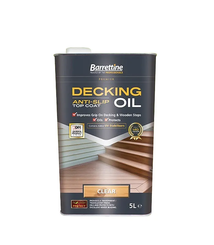 Barrettine Anti Slip Decking Oil - Clear