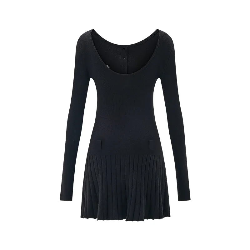 Black Classic Knit Dress