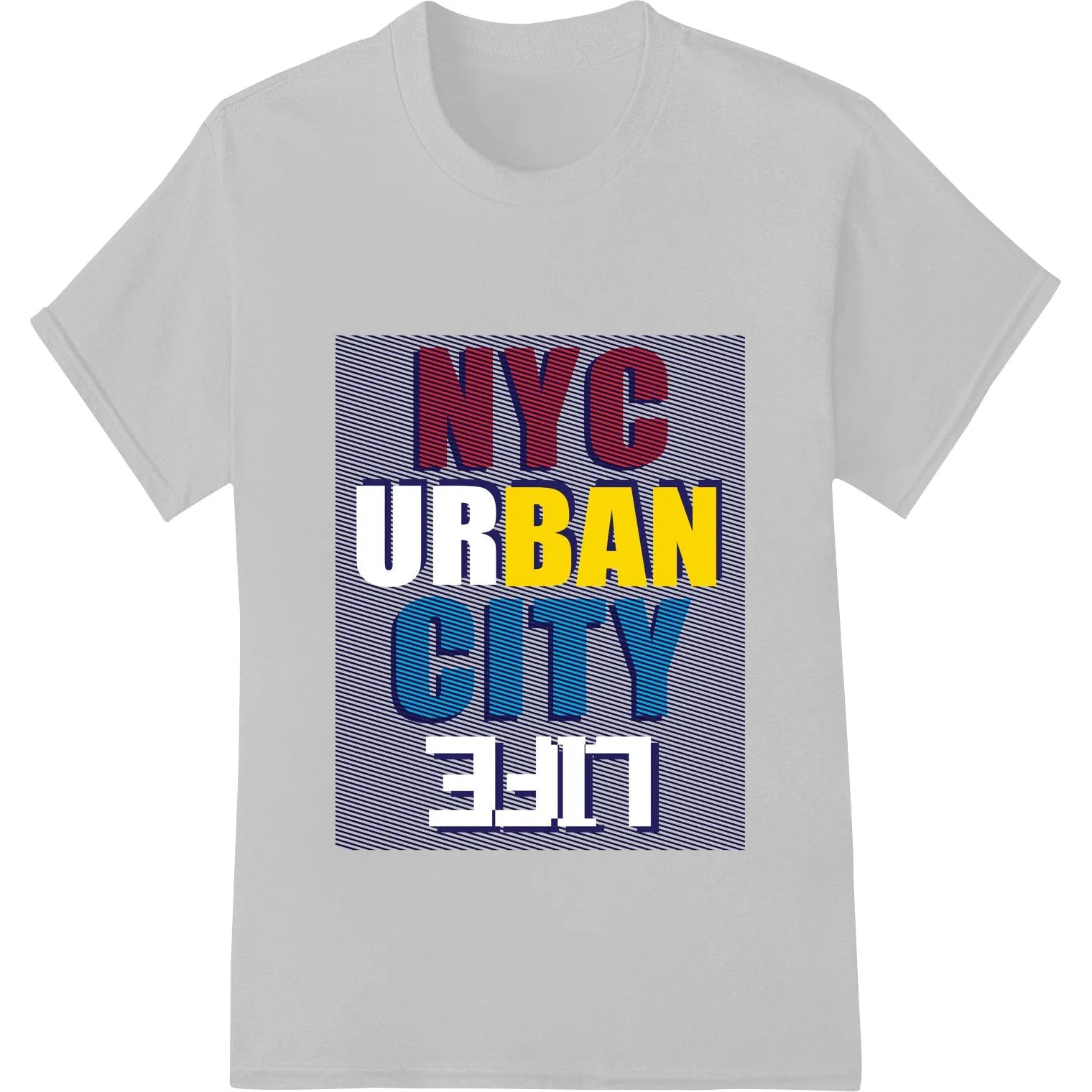 Bold NYC Urban City 2017 Typography DTF Print Transfer