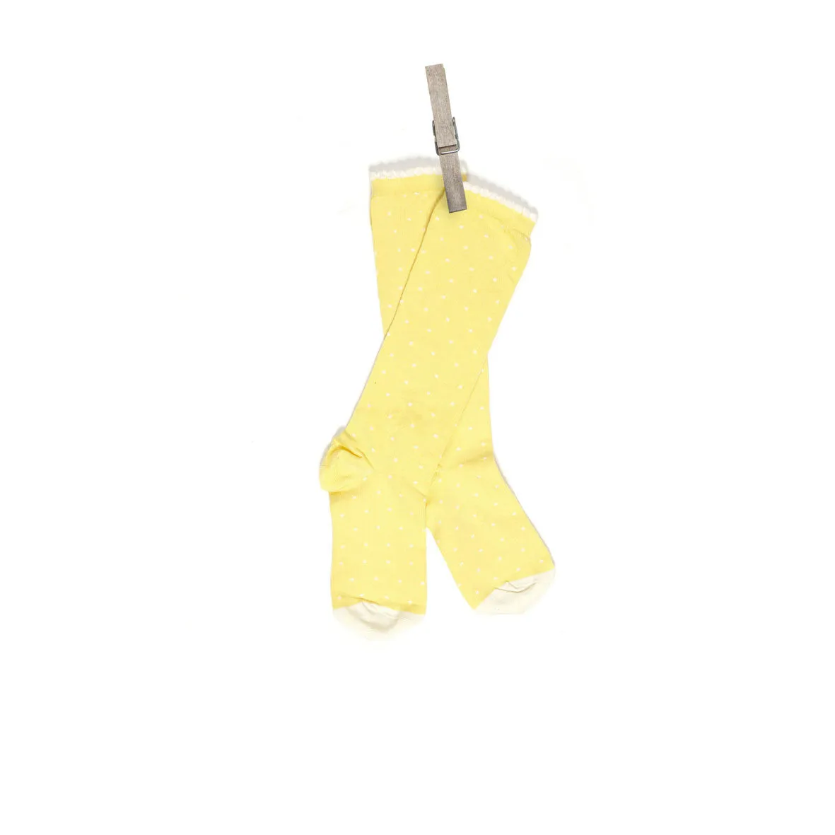 Children's Socks - Lemon Polka Dot