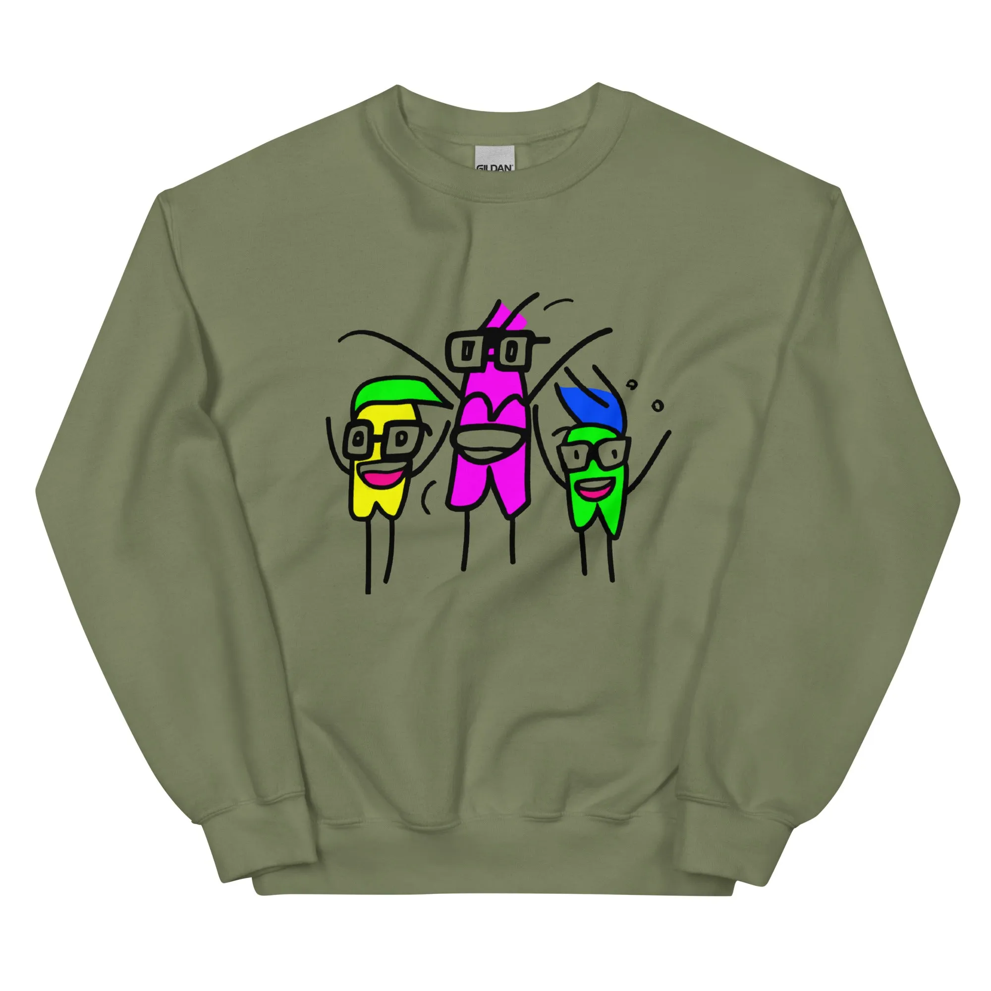 Cool Cartoon Characters Unisex Sweatshirt