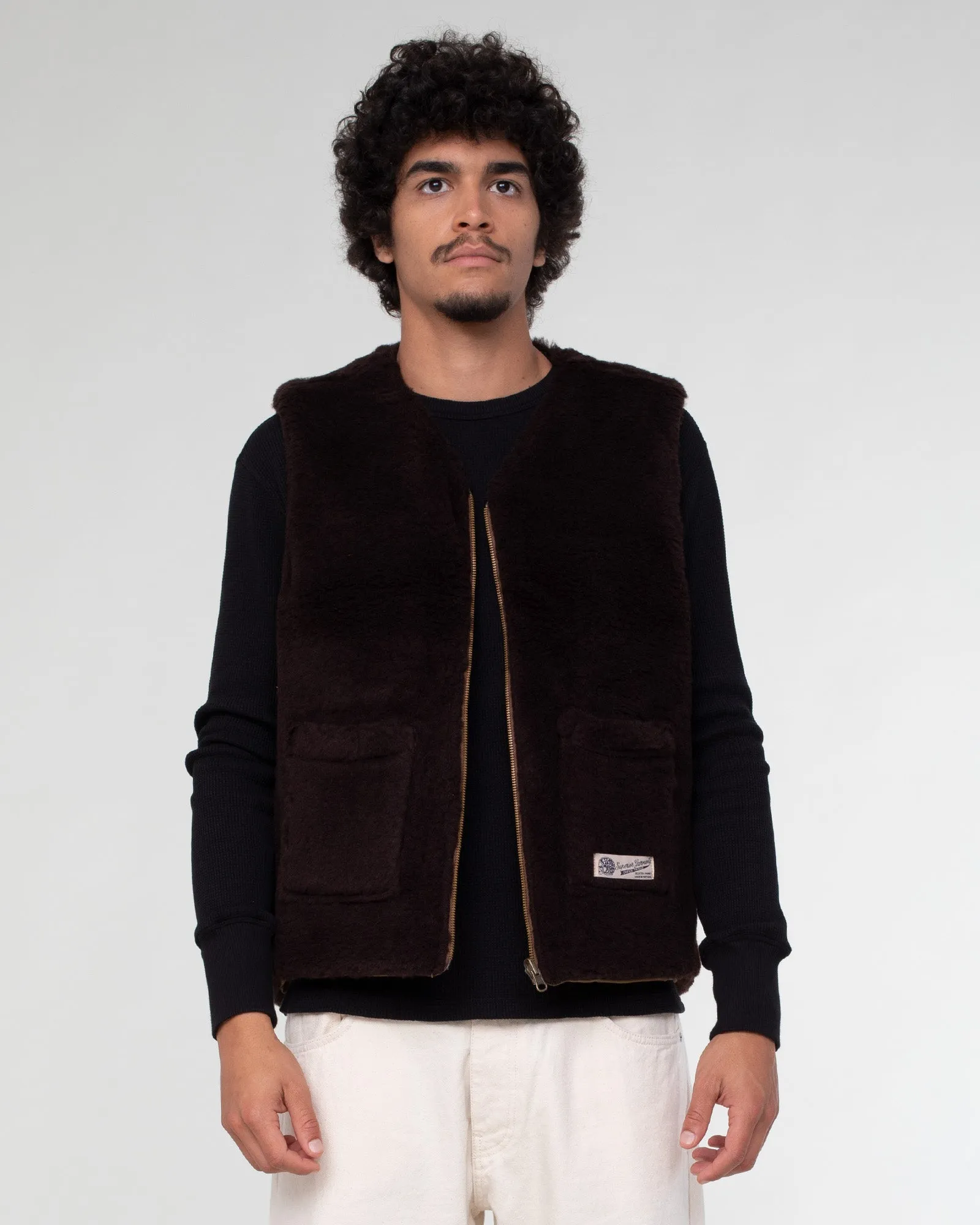 Deck Vest Bedford Cords Drap