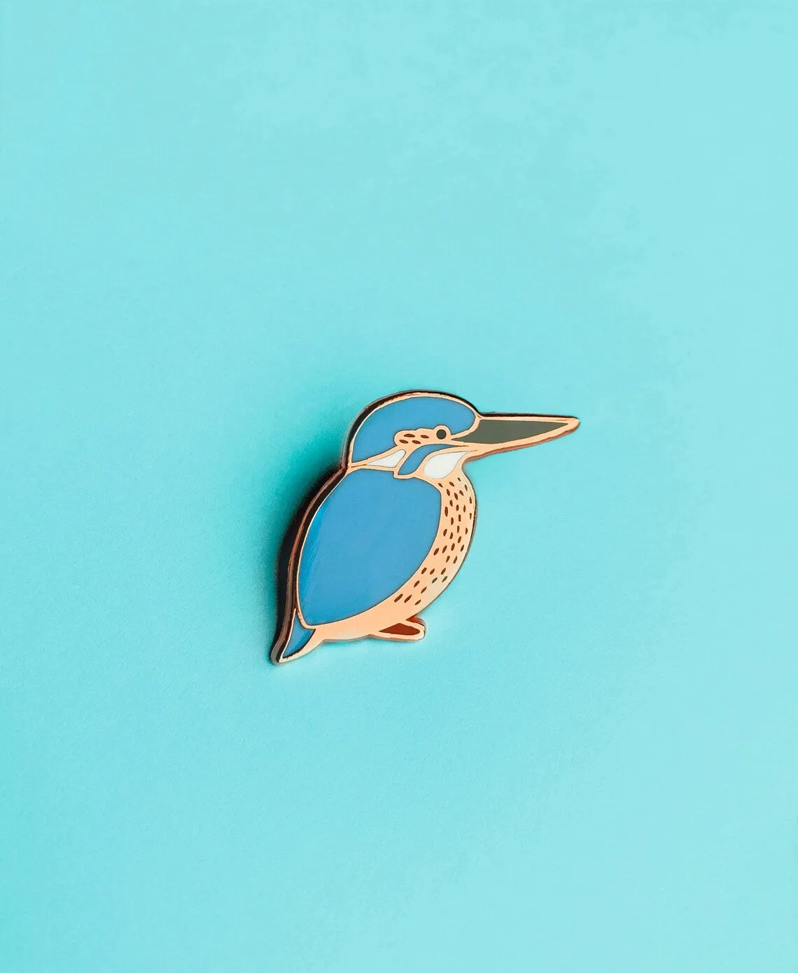 Enamel Pin Kingfisher by Tom Hardwick