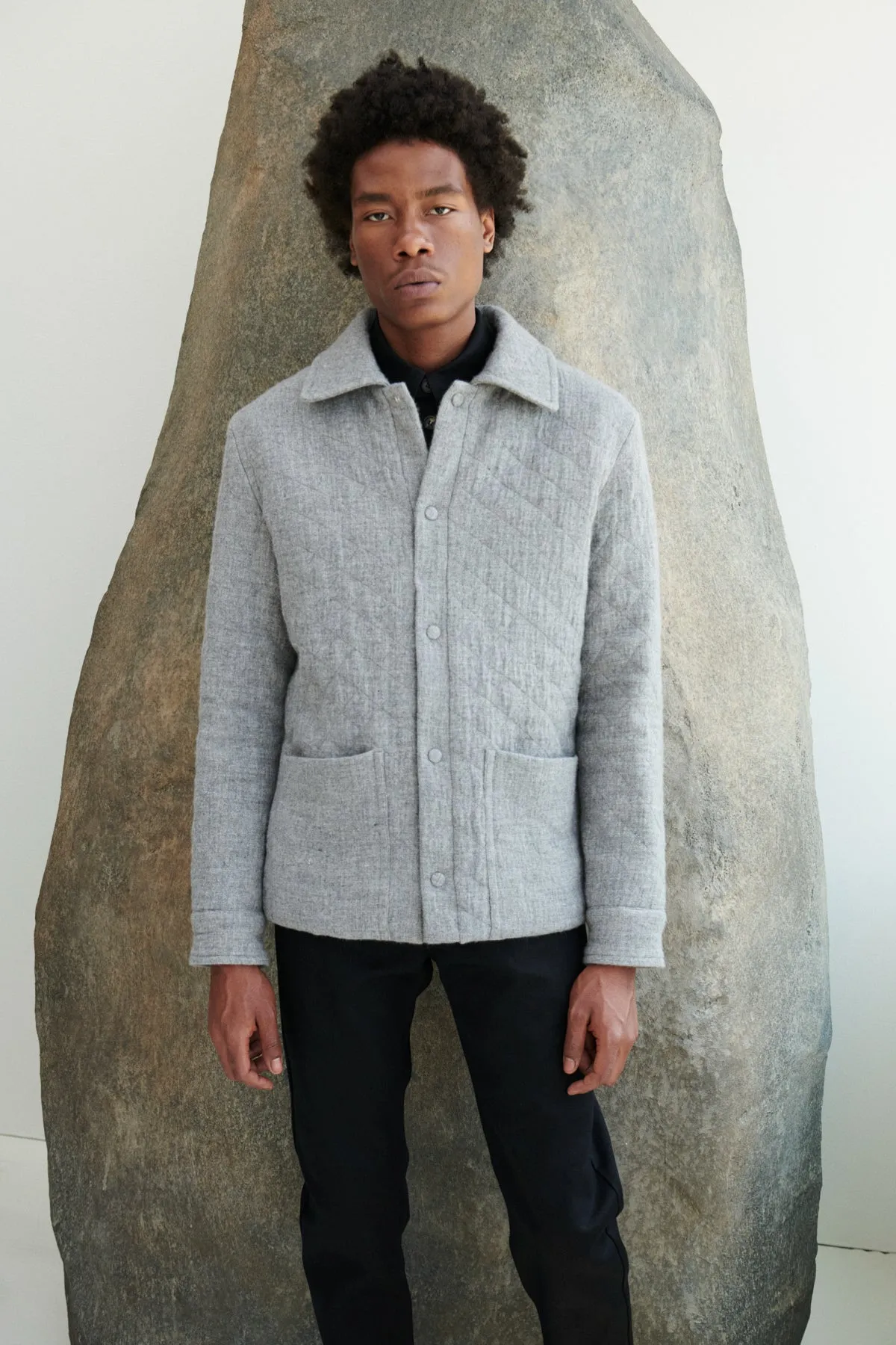 Everly Overshirt in Black Organic Cotton Denim