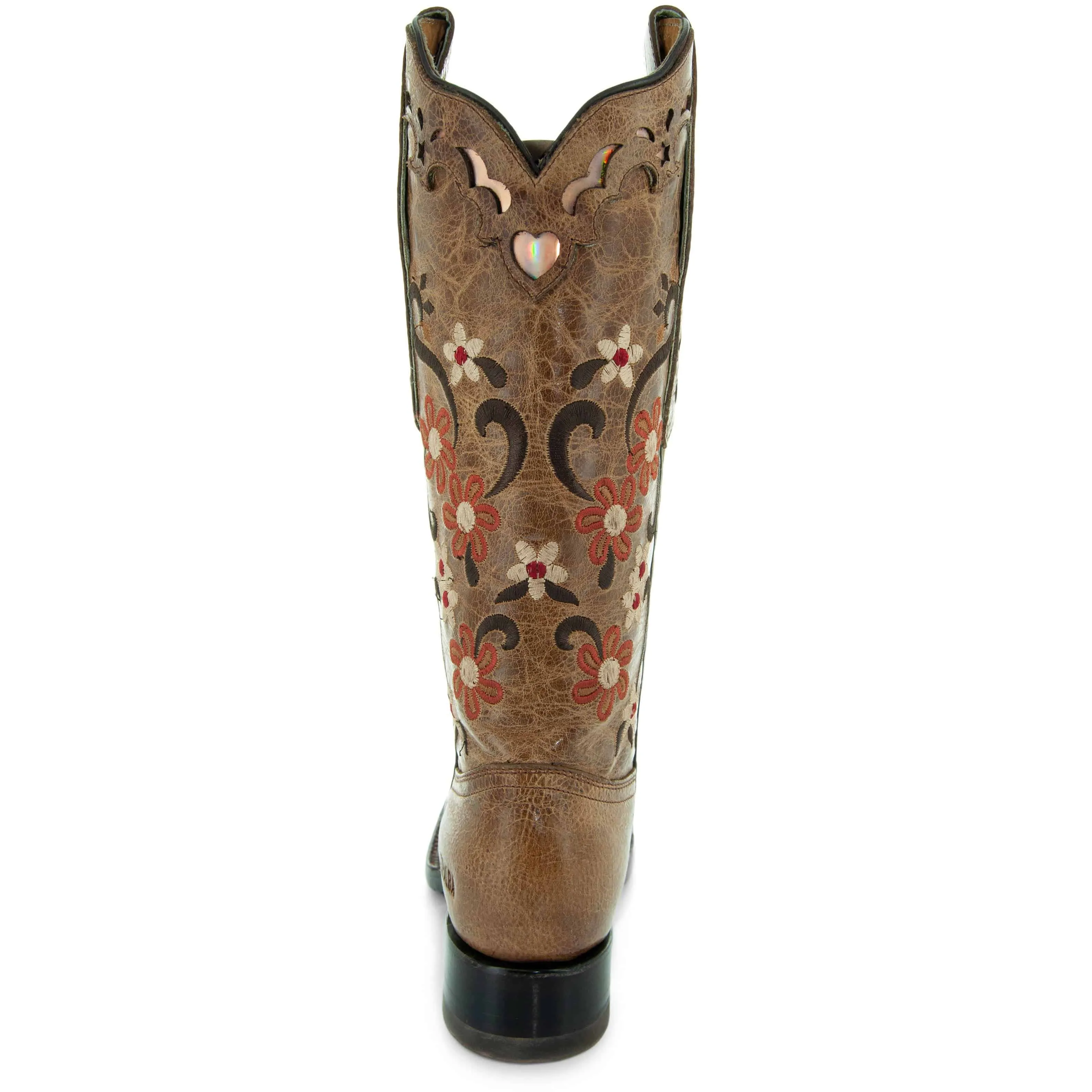 Floral Passion Women's Embroidered Cowgirl Boots by Soto Boots M4002