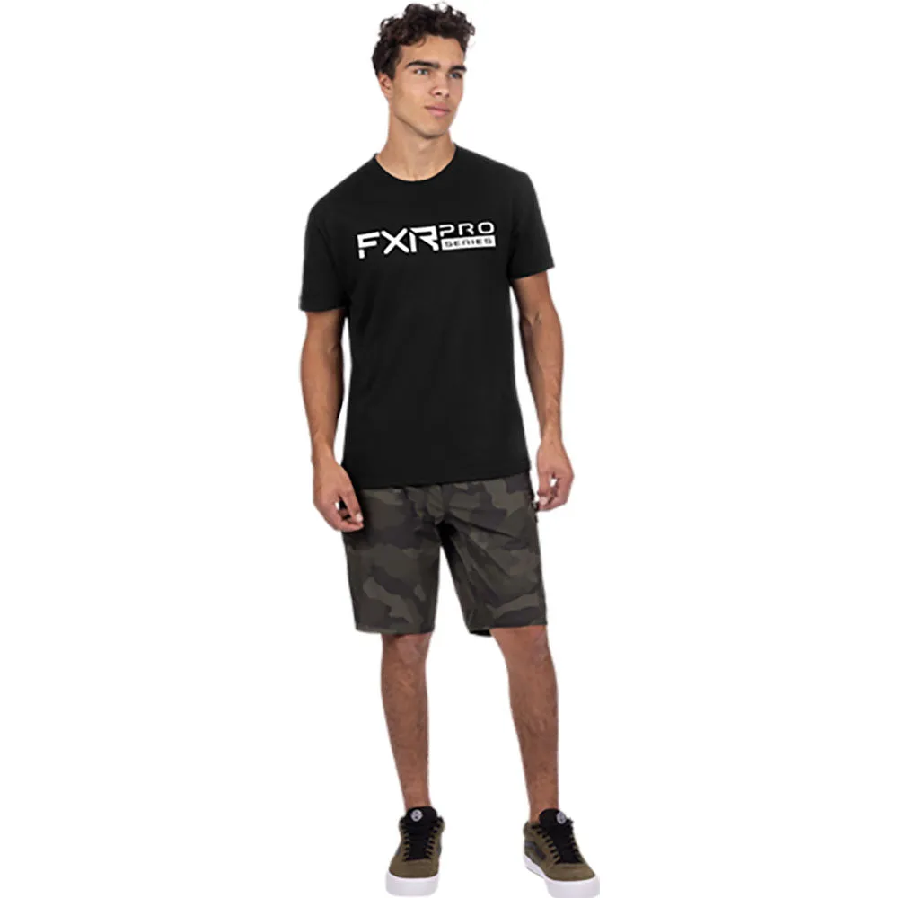 FXR  Mens Pro Series Premium T-Shirt Tee Soft Cotton Blend Casual Black White