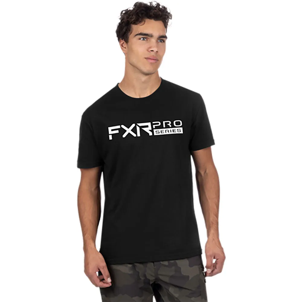 FXR  Mens Pro Series Premium T-Shirt Tee Soft Cotton Blend Casual Black White