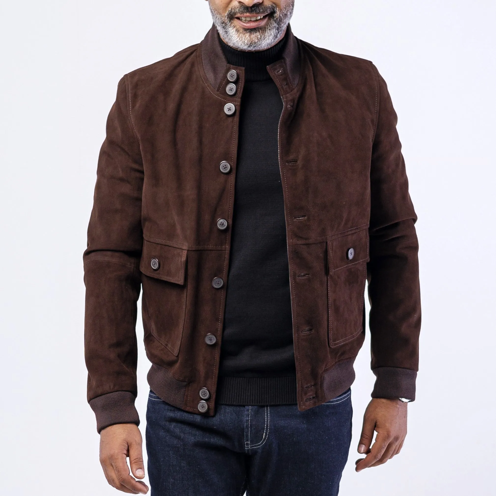 Goat Suede Pilot Jacket