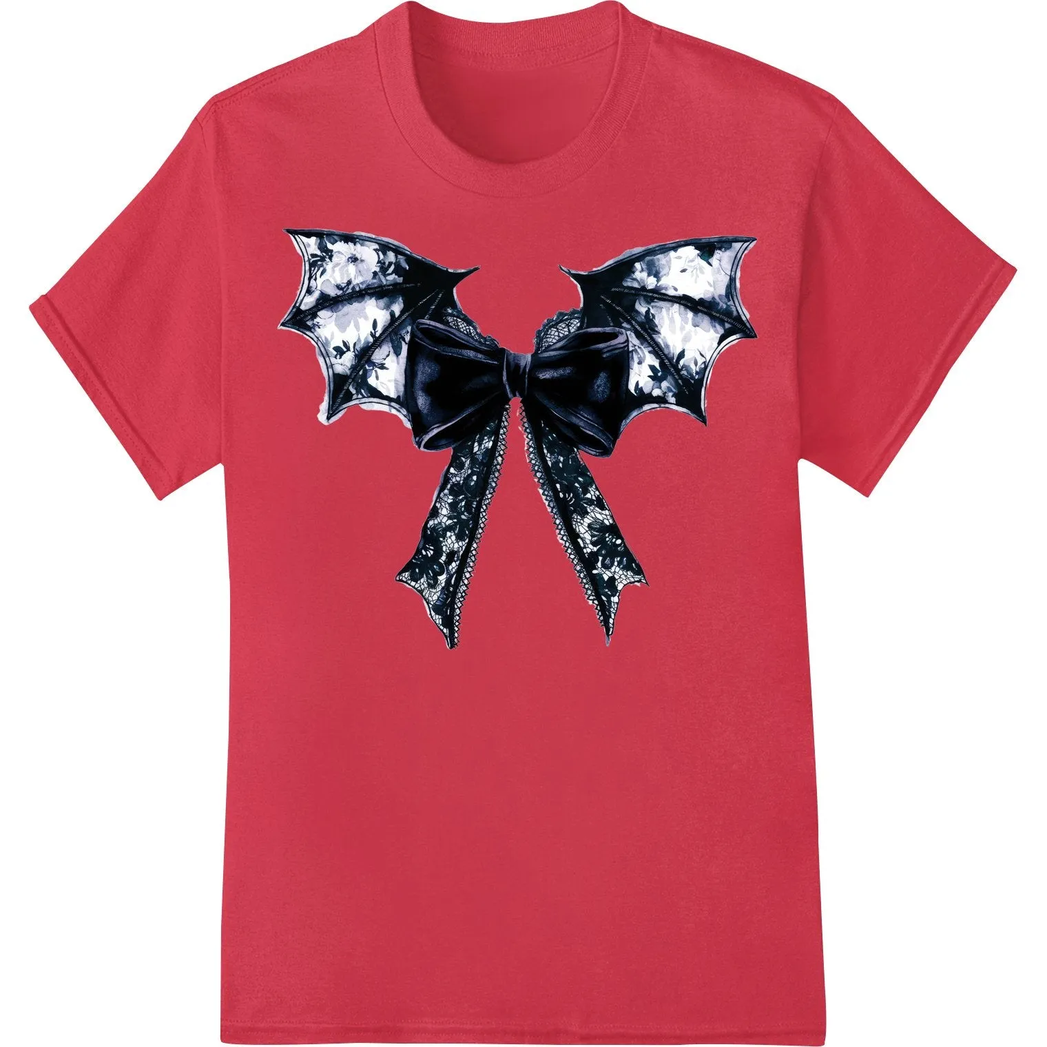 Gothic Bat Wing Bow - Edgy, Mysterious DTF Print Transfer