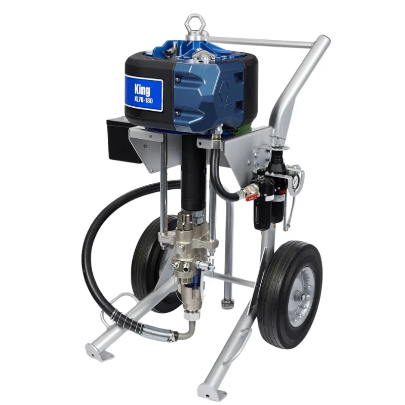 GRACO King 45:1 Sprayer Integrated Filter Heavy Duty Cart Air Controls Siphon Kit