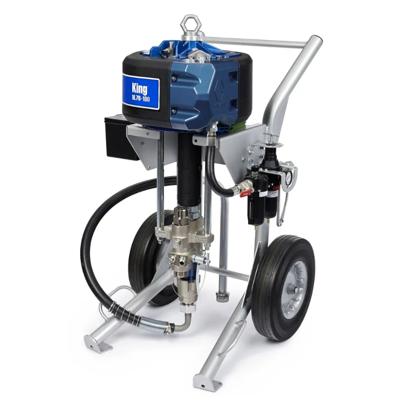 GRACO King 60:1 Sprayer Integrated Filter Heavy Duty Cart Air Controls Siphon Kit