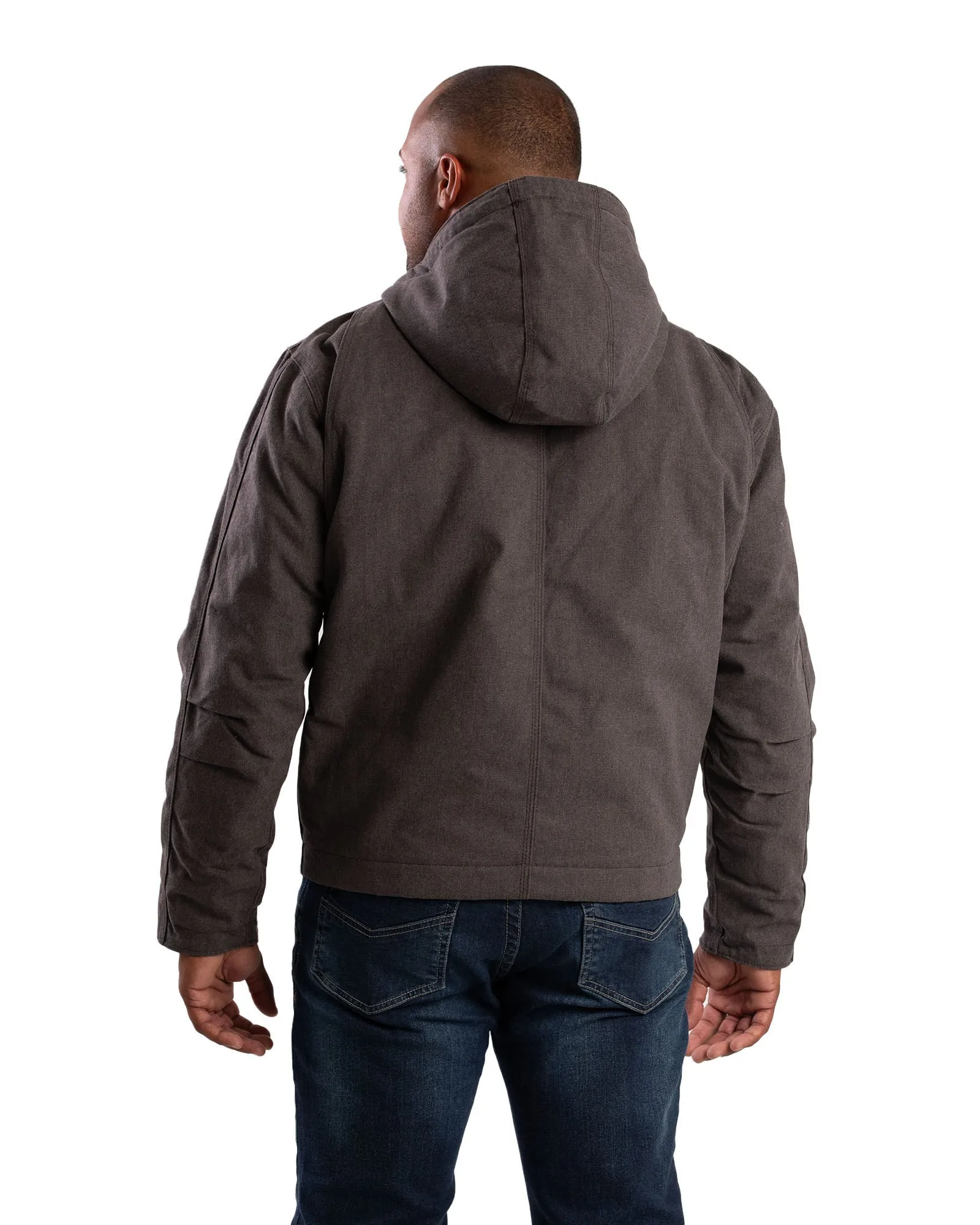 Highland Heathered Duck Hooded Work Jacket