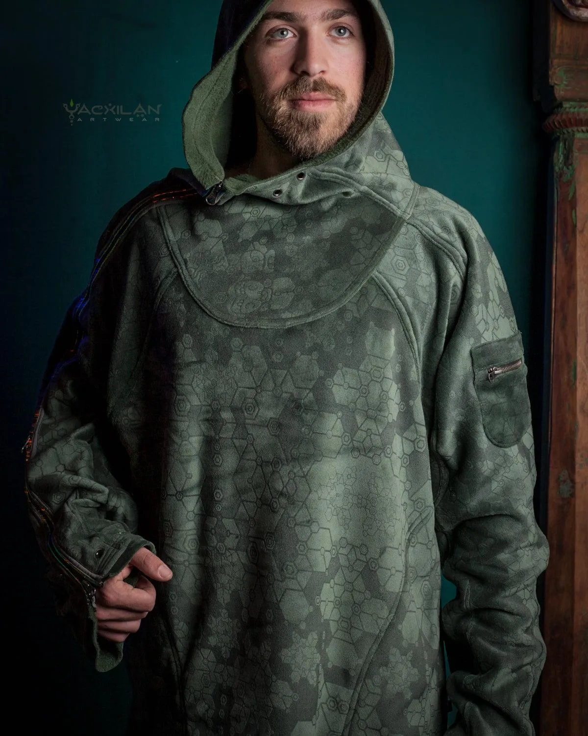 Hoodie Men / Oversized Velvet Polar - Green SHAMANKA