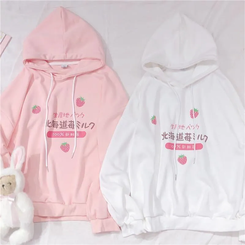 Japanese Strawberry Hoodie