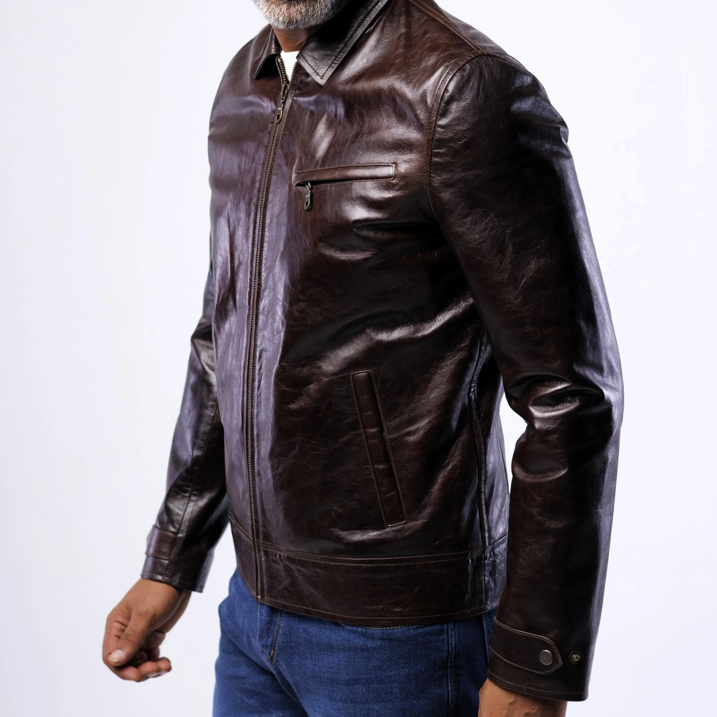 Lambskin Classic Collar Jacket