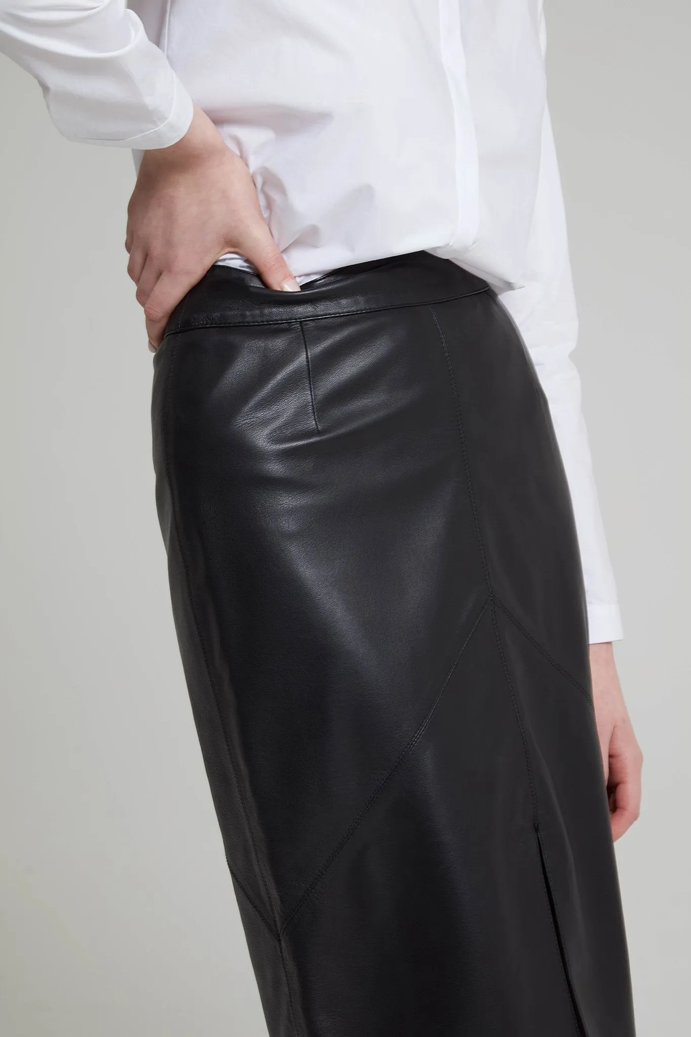 Leather Pencil Skirt