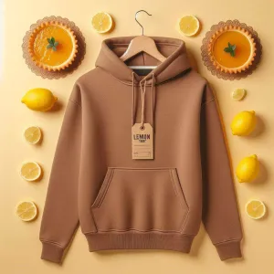 Lemon Tart Women's Plain Super Soft Hoodie LTWPSSH1 - Brown