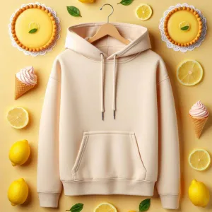 Lemon Tart Women's Plain Super Soft Hoodie LTWPSSH1 - Cream