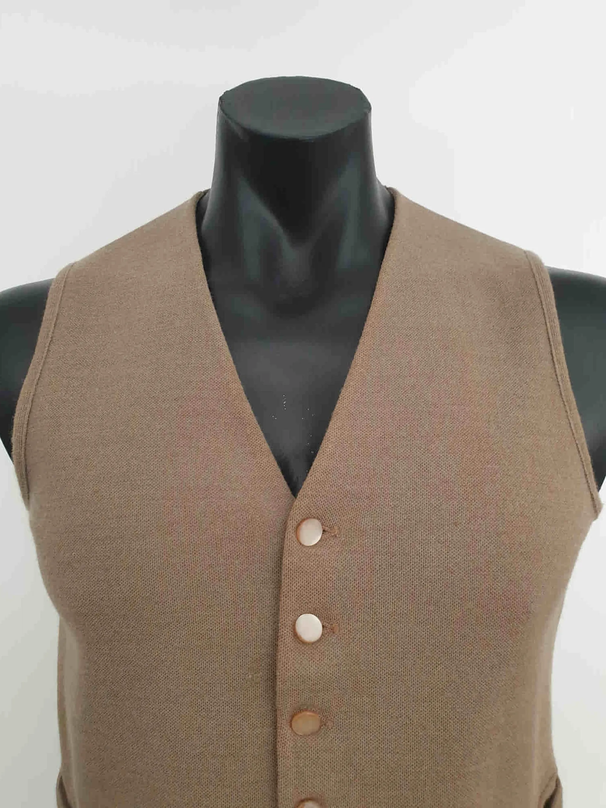 Light Brown Wool Vest by St Michael - M