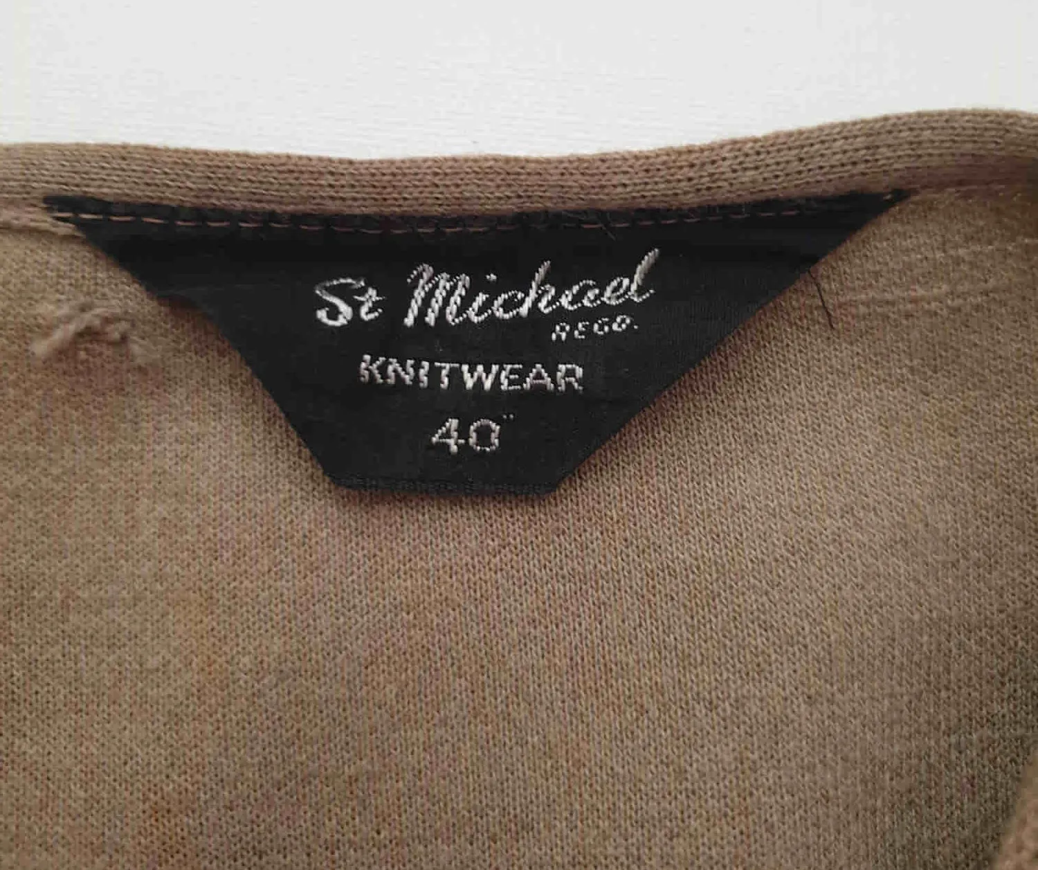 Light Brown Wool Vest by St Michael - M