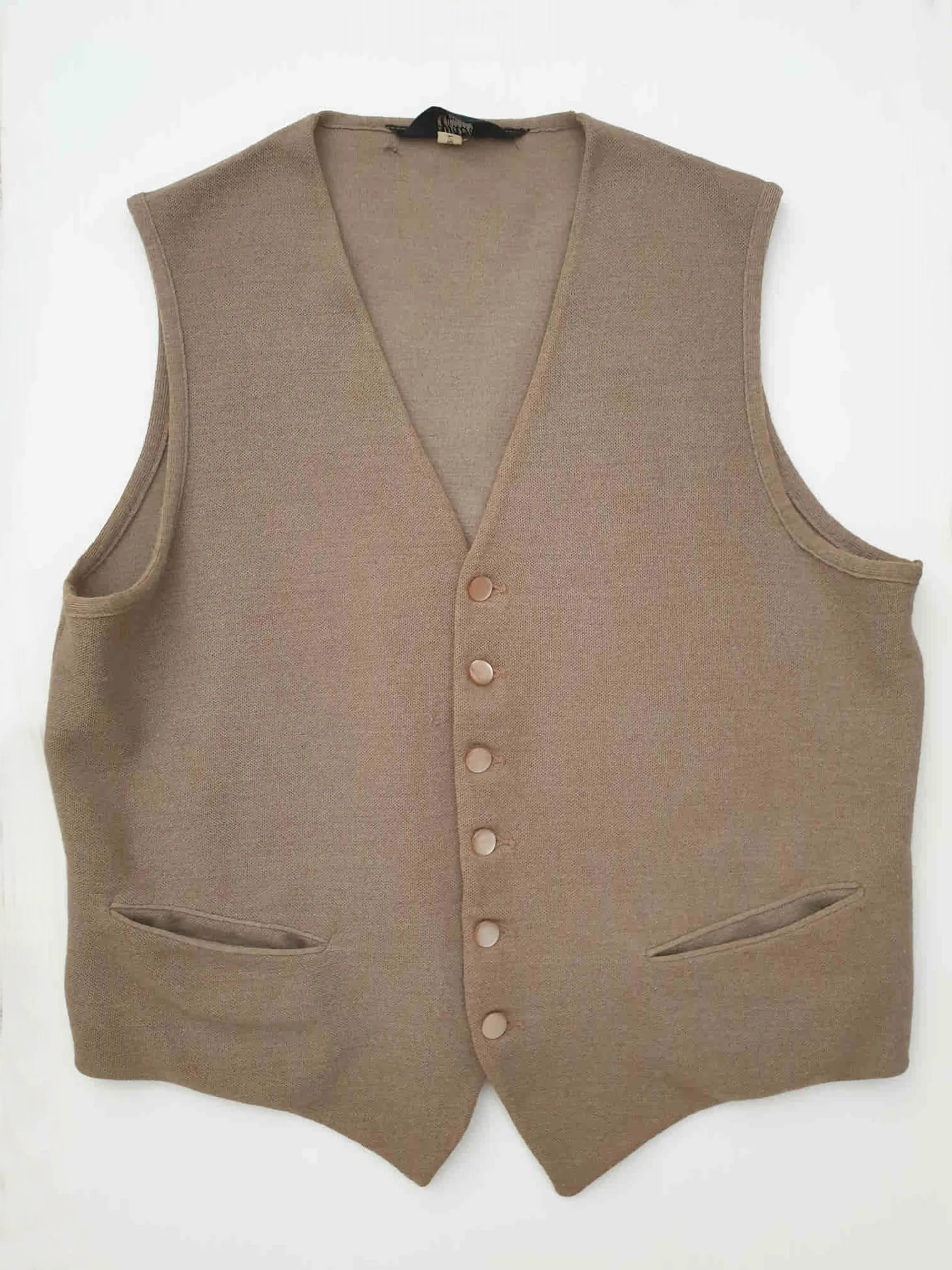 Light Brown Wool Vest by St Michael - M