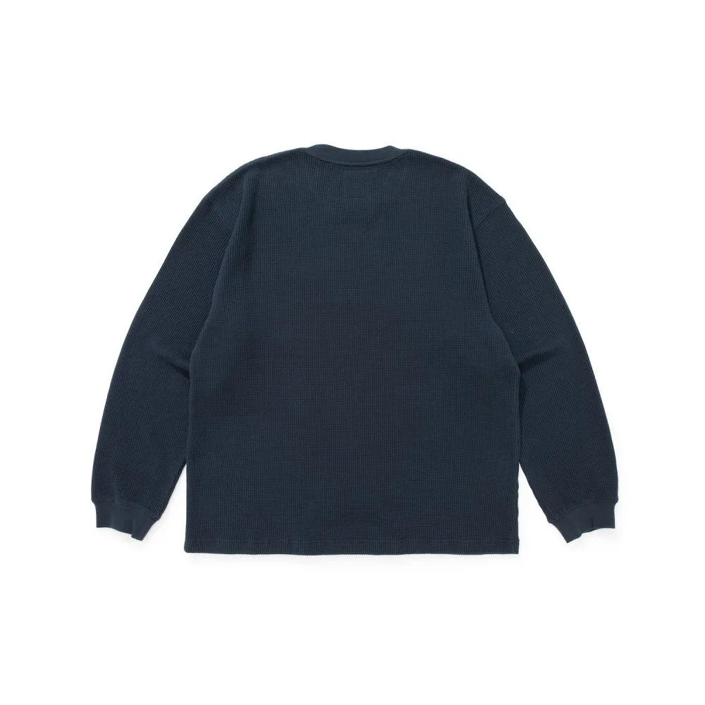 MADNESS MADNESS L/S WAFFLE TEE-NAVY