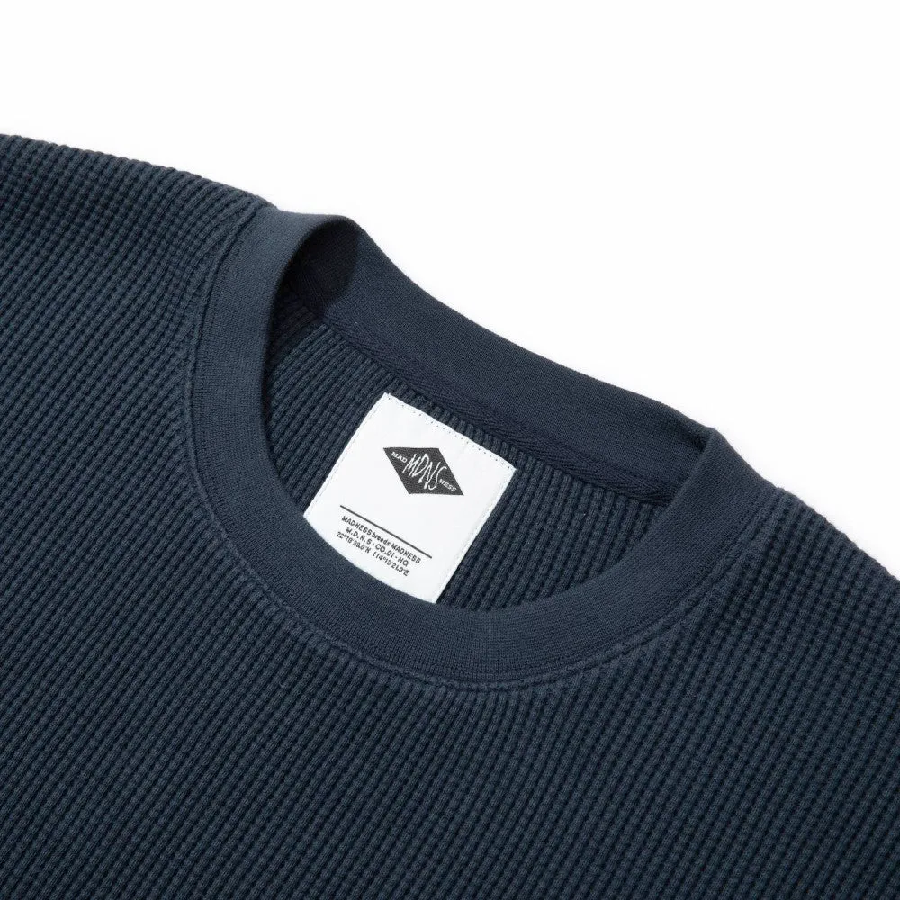 MADNESS MADNESS L/S WAFFLE TEE-NAVY