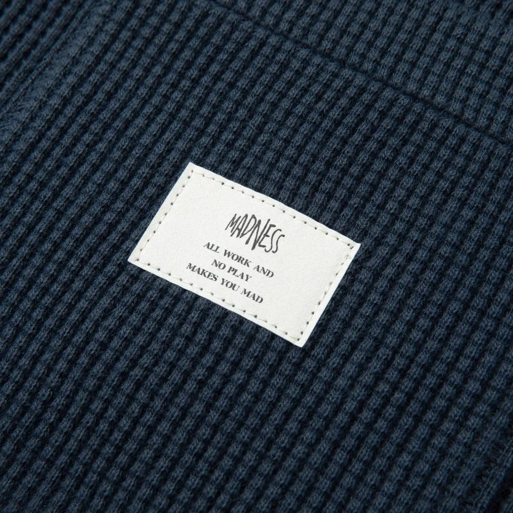 MADNESS MADNESS L/S WAFFLE TEE-NAVY