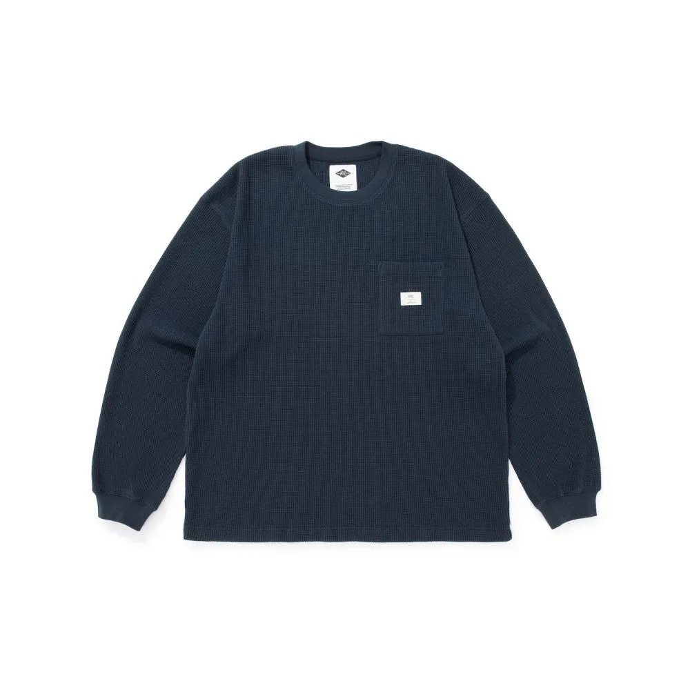 MADNESS MADNESS L/S WAFFLE TEE-NAVY