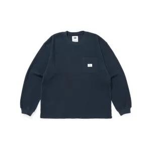 MADNESS MADNESS L/S WAFFLE TEE-NAVY