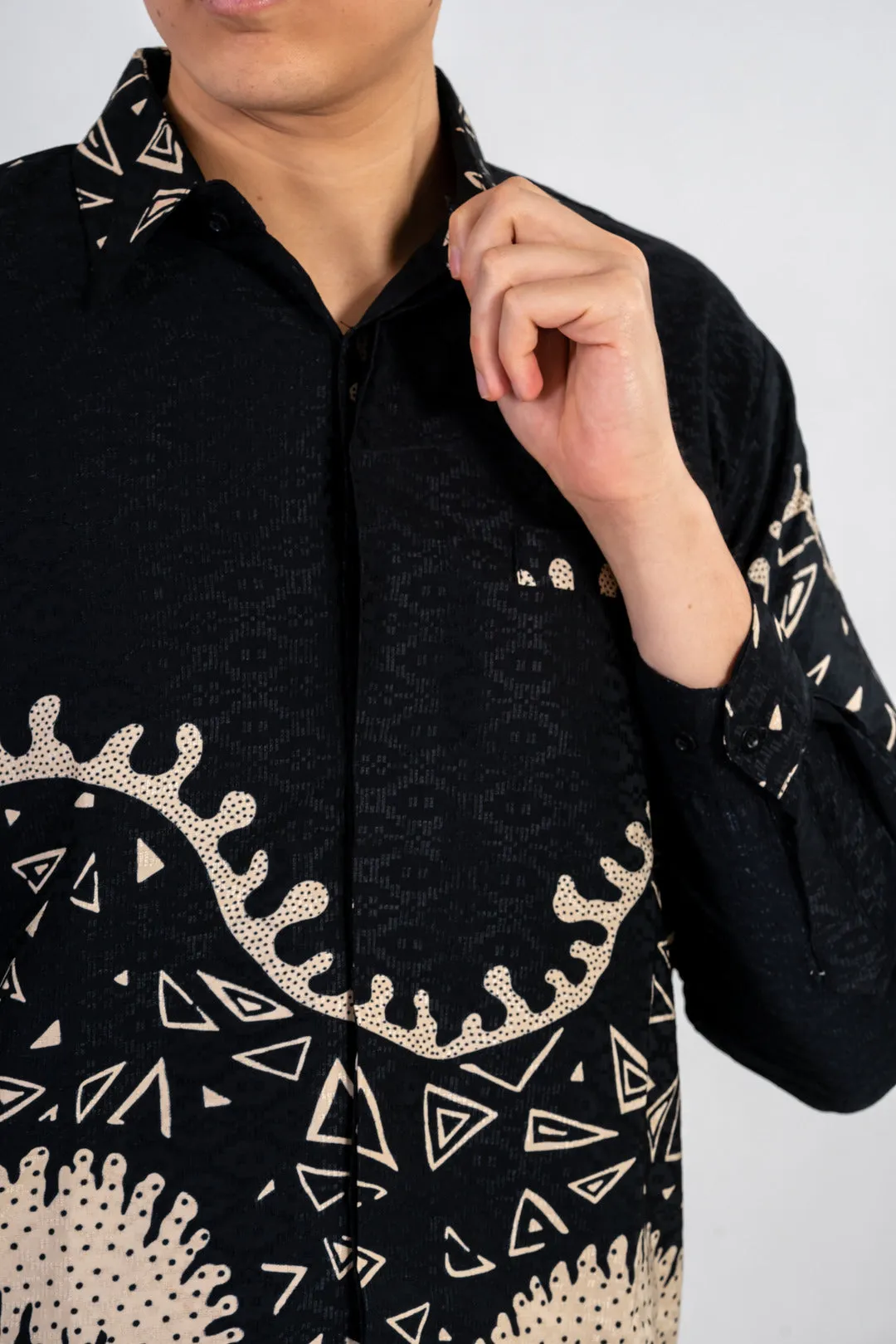 Men's Batik Shirt - Groovy | Long Sleeves