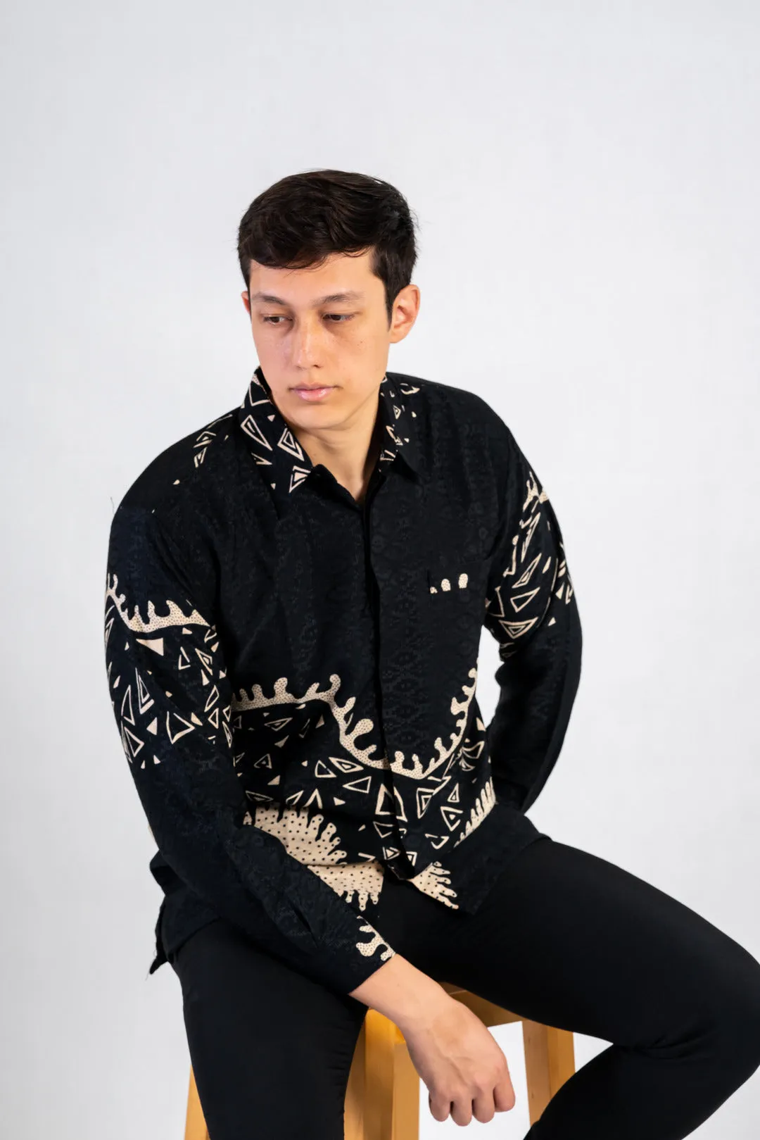 Men's Batik Shirt - Groovy | Long Sleeves