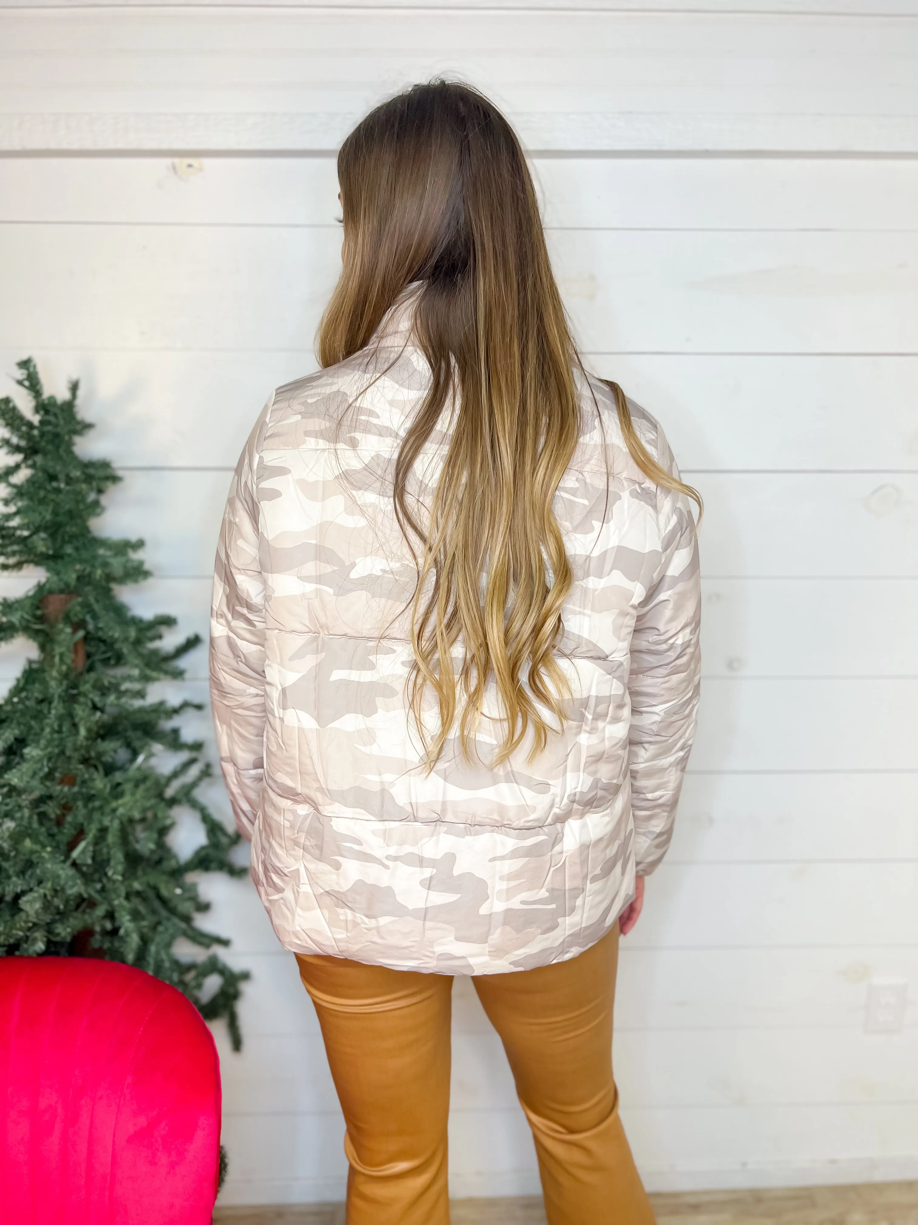 [Mud Pie] Neutral Wade Puffer Jacket- Taupe