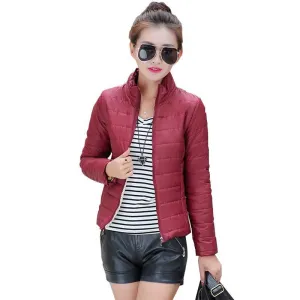 NEW brand new women's sport jacket to keep warm in winter padded silk, ladies fashion casual Slim padded winter jacket