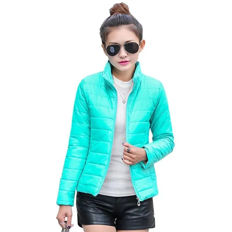 NEW brand new women's sport jacket to keep warm in winter padded silk, ladies fashion casual Slim padded winter jacket