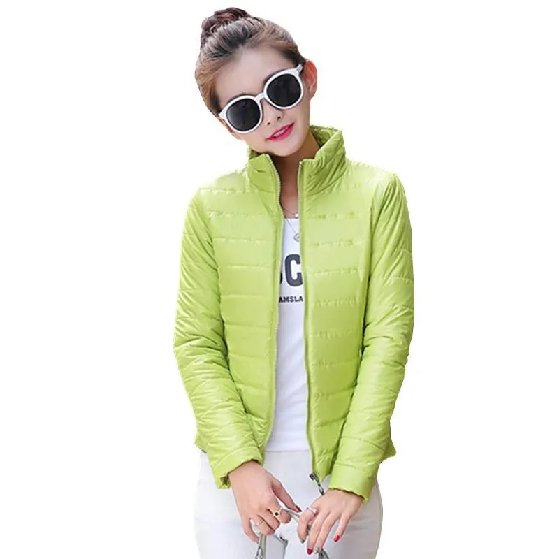 NEW brand new women's sport jacket to keep warm in winter padded silk, ladies fashion casual Slim padded winter jacket