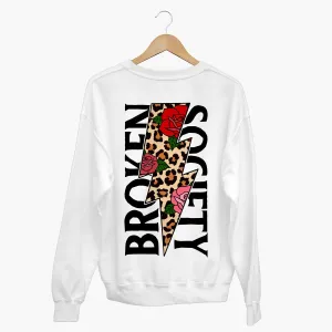 Roses And Animal Print Sweatshirt (Unisex)