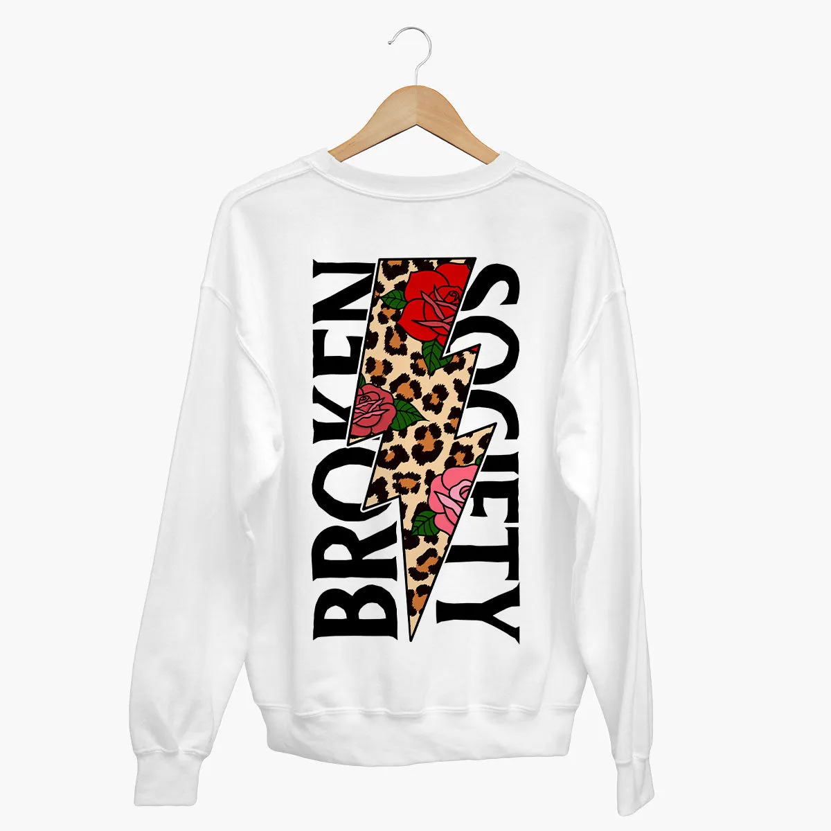 Roses And Animal Print Sweatshirt (Unisex)