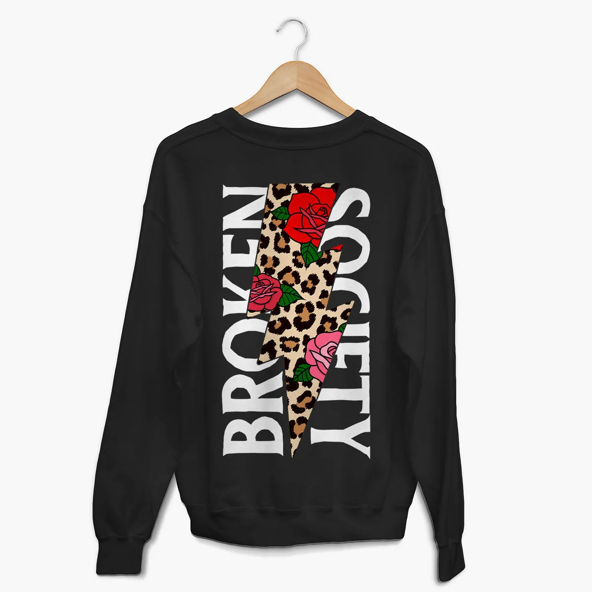 Roses And Animal Print Sweatshirt (Unisex)