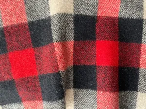 Rustic Vintage-Inspired Campfire Check Wool