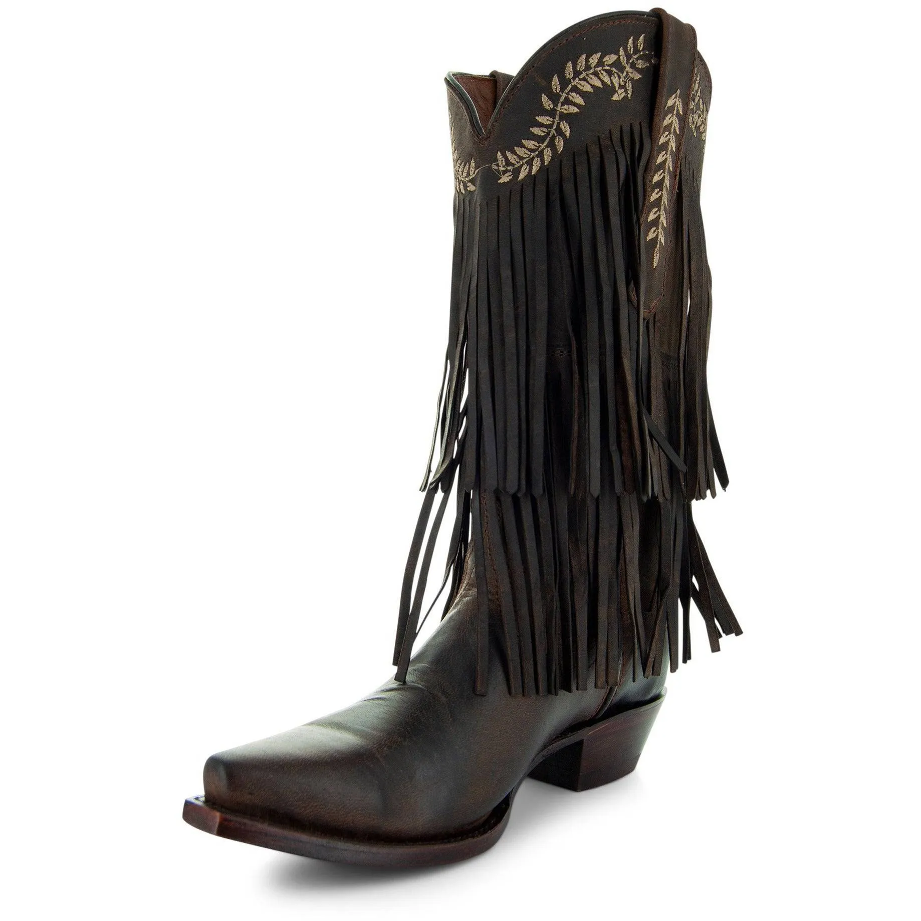 Santa Fe Two Layer Fringe Cowgirl Boots M50035