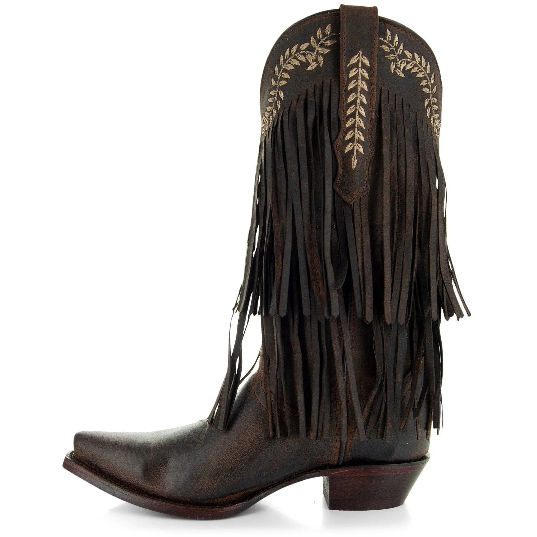 Santa Fe Two Layer Fringe Cowgirl Boots M50035