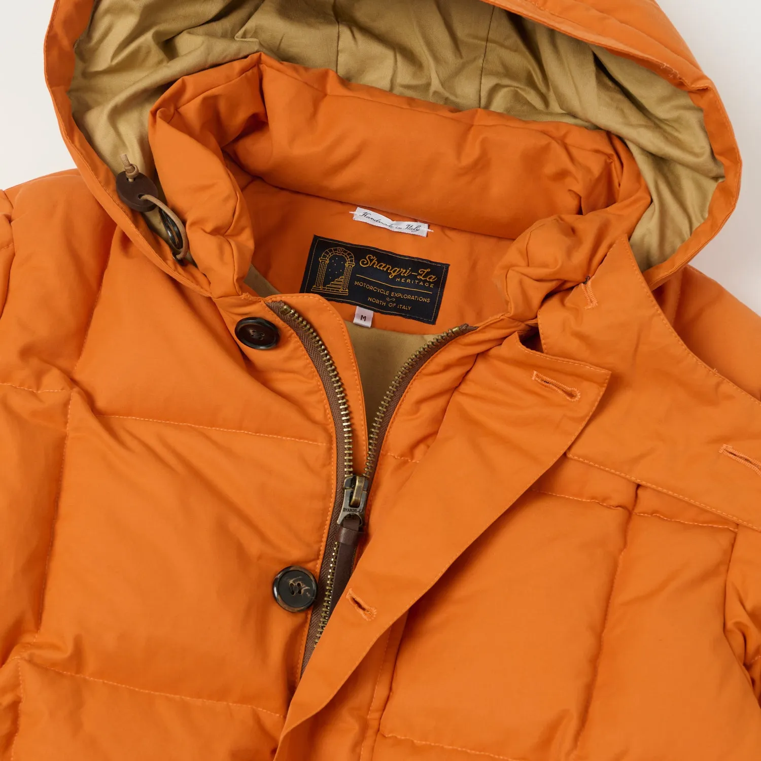 Shangri-La Heritage 'Presena' Quilted Down Jacket - Orange